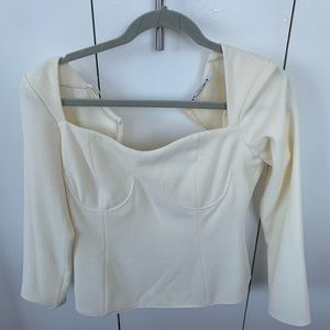 Zara square neck top